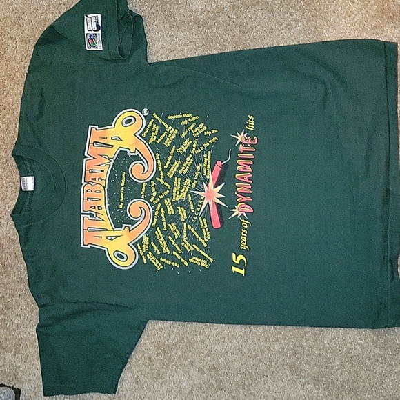 Fruit of the Loom Other - Vintage 90s Alabama 15 Years Greatest Hits Band Promo T-Shirt Single Stitch XXL